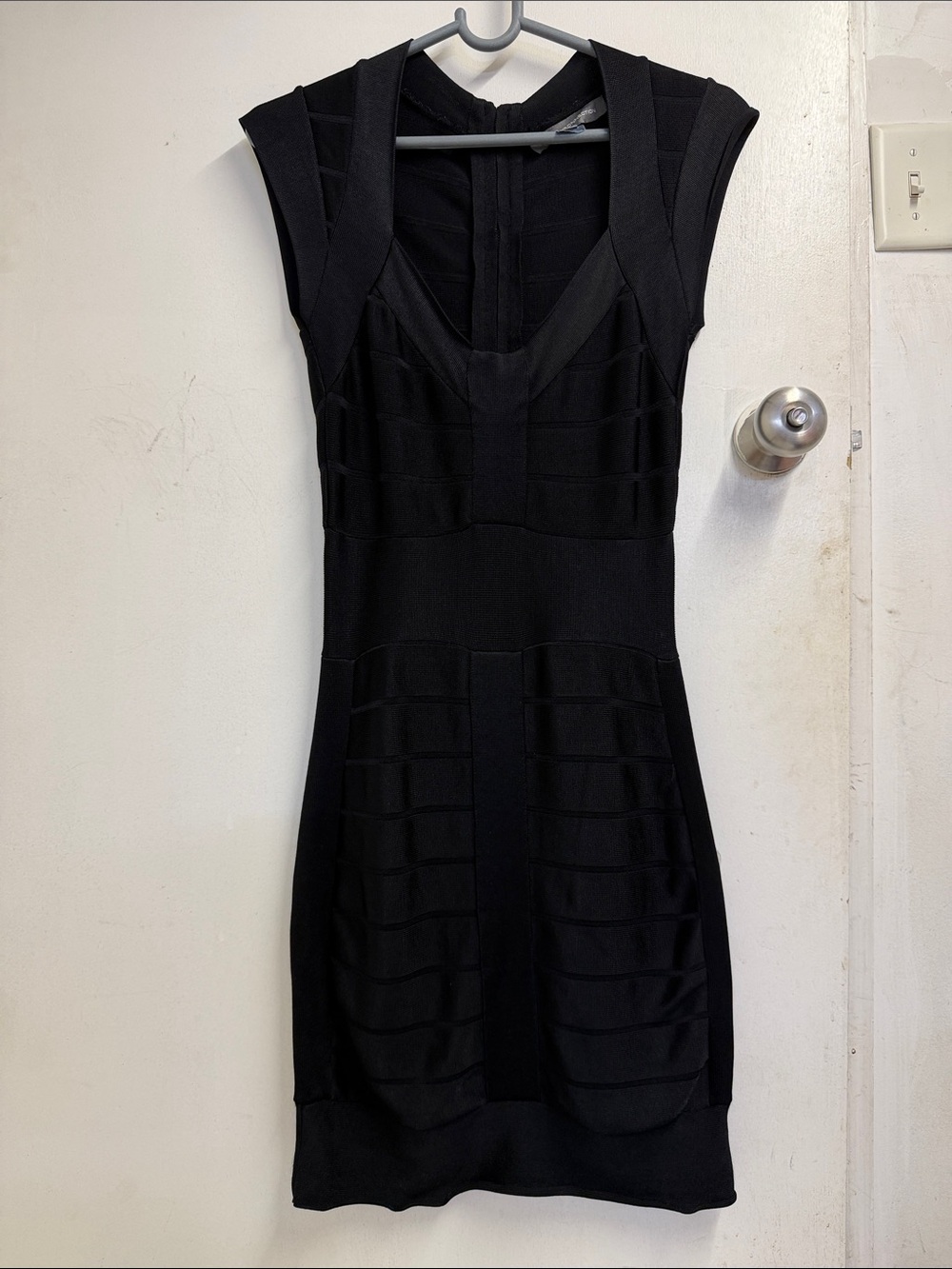 French Connection Black Sculpted Bodycon Dress - Women's